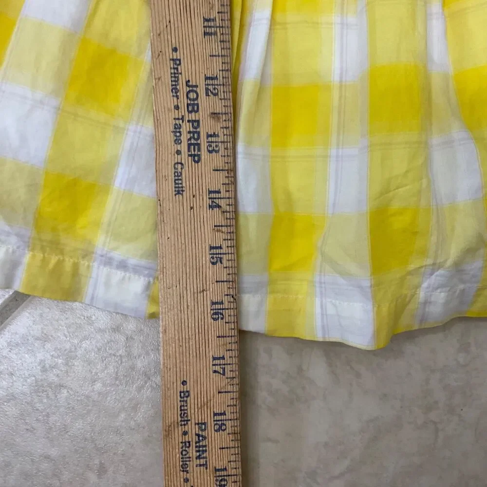 OshKosh b'Gosh Girls 12M Sleeveless Gingham Sundress Lined buttons in back